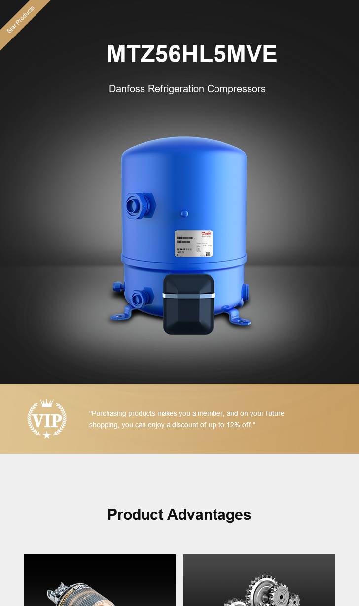 Danfoss Compressor MTZ56HL5MVE, technical parameters pdf, structure diagram